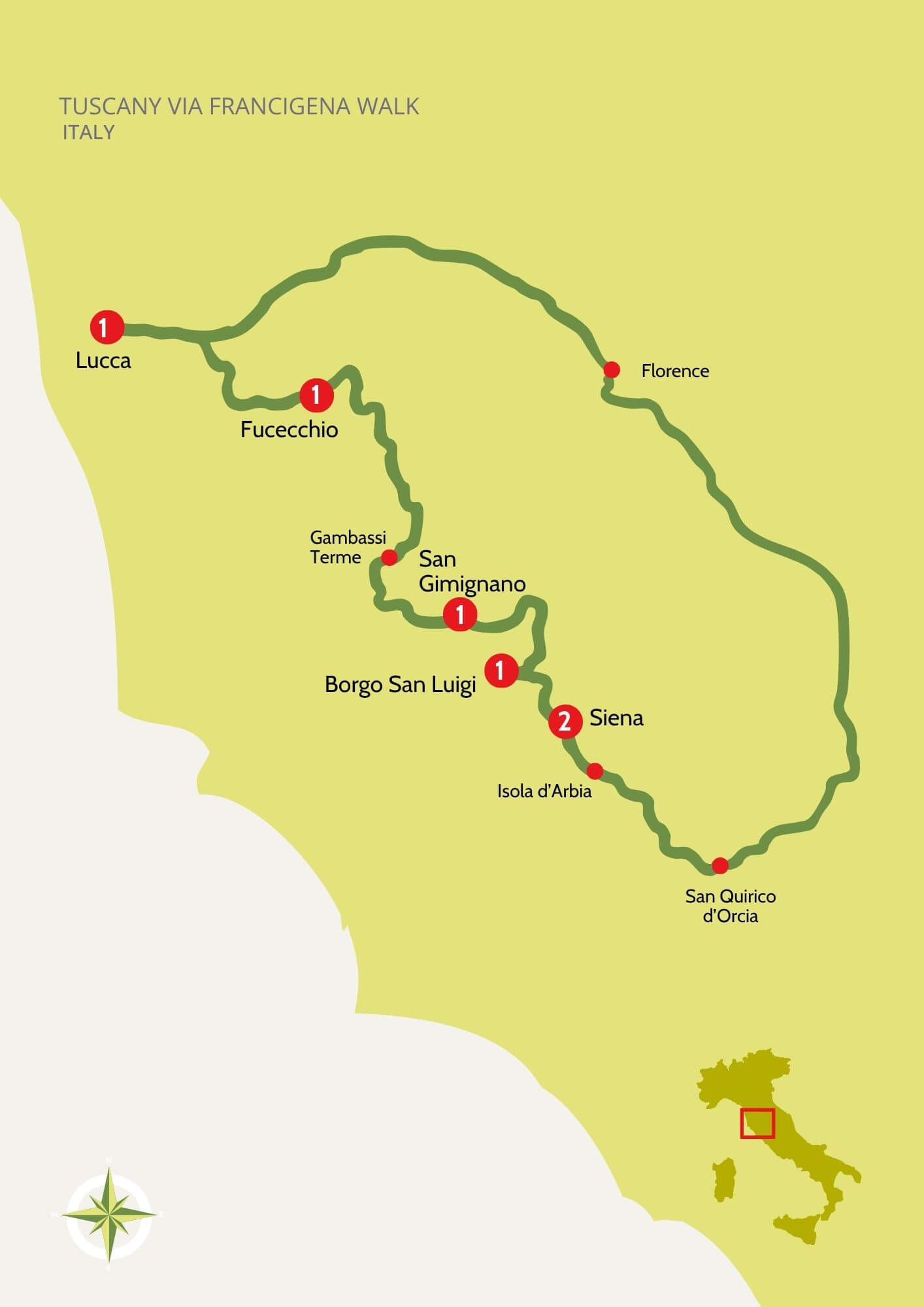 Tour route map