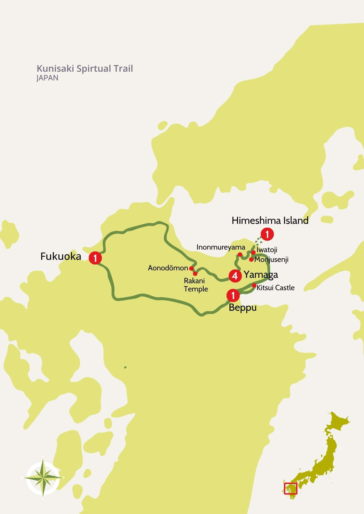 Tour route map