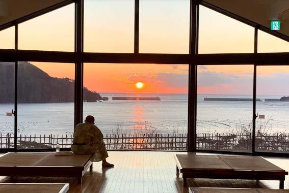 Sunset View at Ofunato Onsen