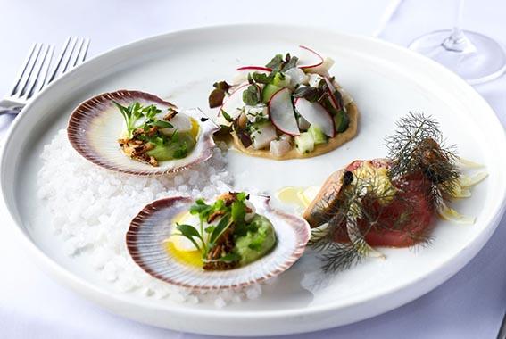 Fine Dining with Locally Sourced Scottish Produce – Fresh Seafood Dish