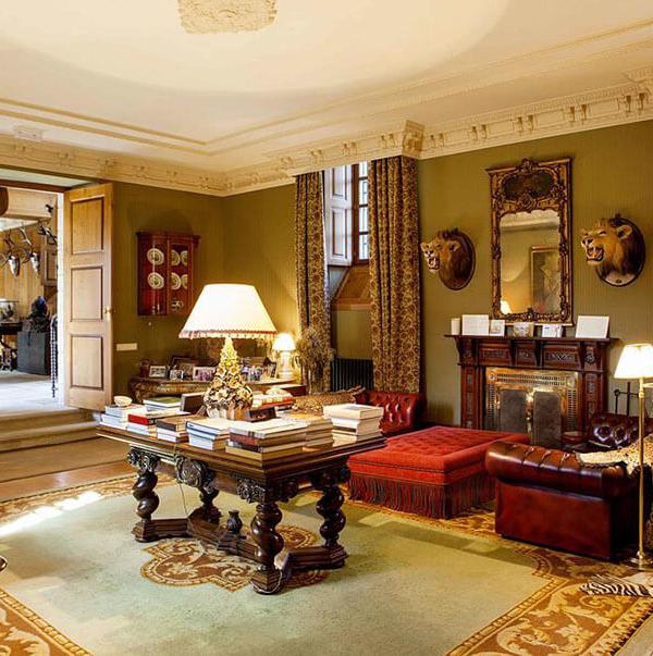 Elegant Interior of Pazo de Brandeso Hotel on the Spanish Camino