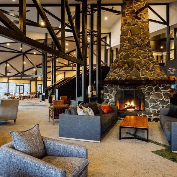 Freycinet Lodge Lounge and Fireplace